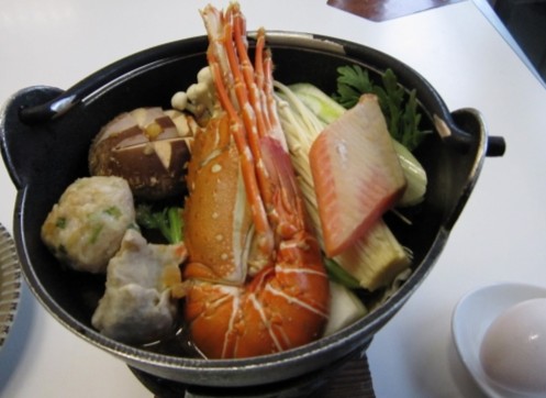 Ingredients for hot pot before cooking