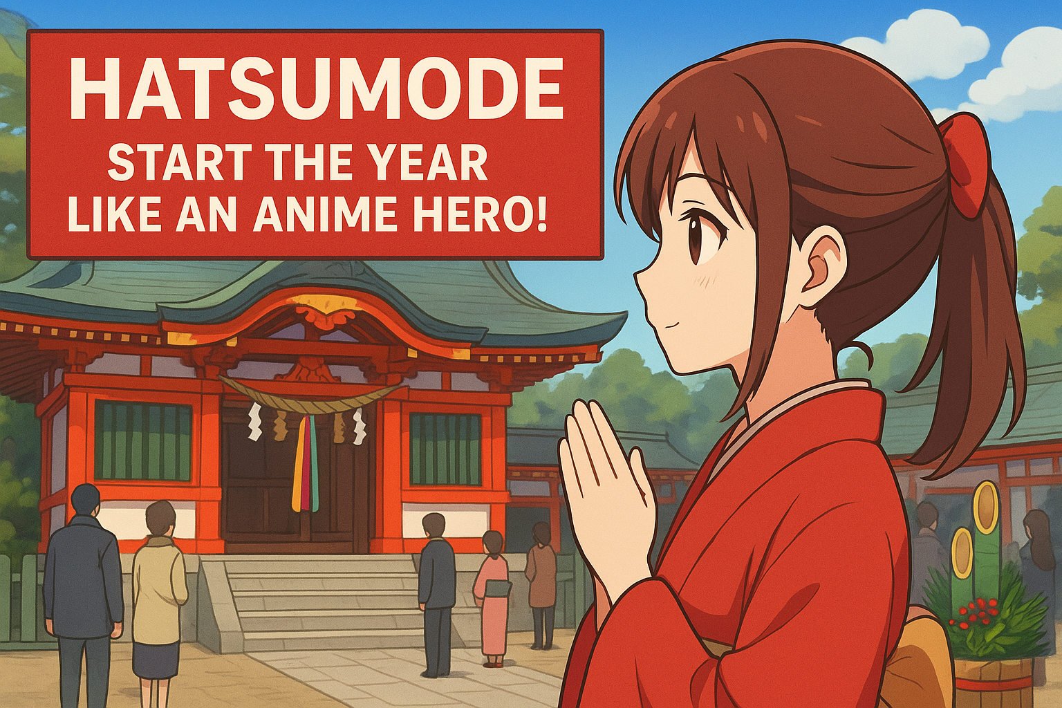 Experience New Year's first shrine visit at a Japanese shrine